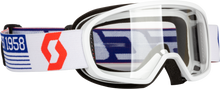 Youth Buzz Mx Goggle White/Red W/Clear