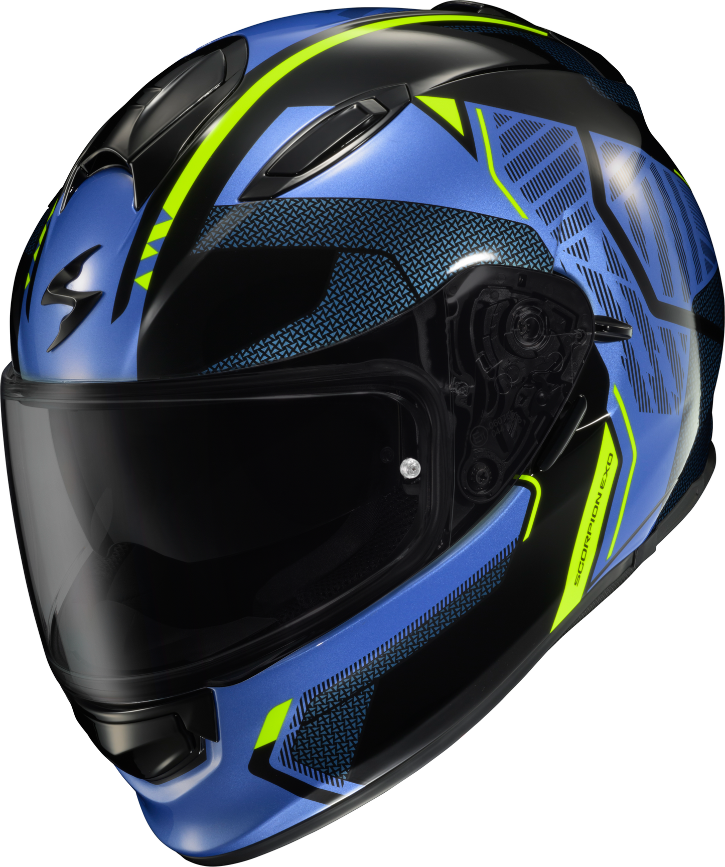 Ryzer Full Face Helmet Switch Blue/Hi Viz Sm