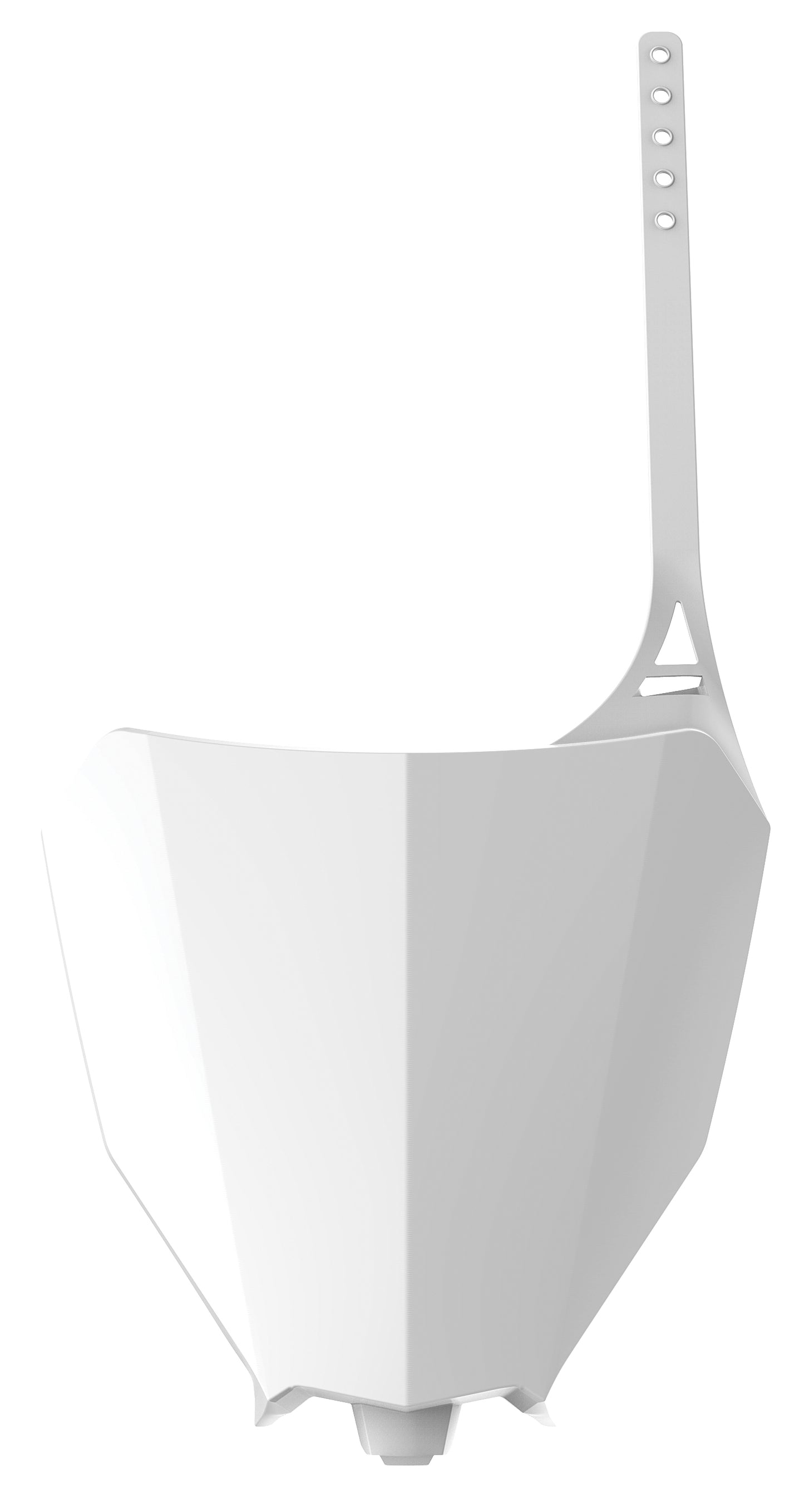 Front Number Plate White