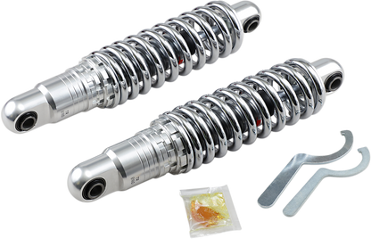 DRAG SPECIALTIES SHOCKS Premium Ride-Height Adjustable Shocks - 12" - Heavy Duty - Chrome C16-0156H
