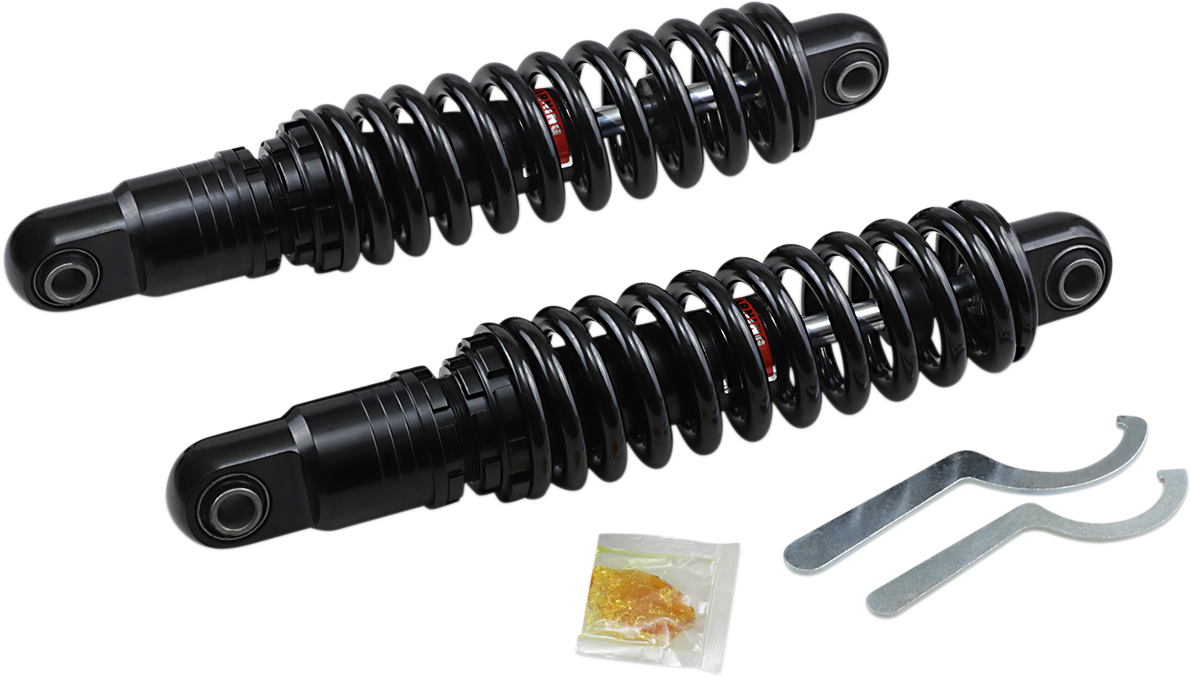 DRAG SPECIALTIES SHOCKS Premium Ride-Height Adjustable Shocks - 13" - Black - Heavy Duty - Black C16-0157HB