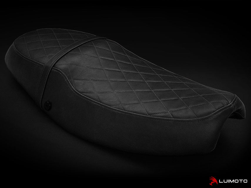 LUIMOTO ( Vintage) Rider Seat Covers for the Triumph THRUXTON (04-15)