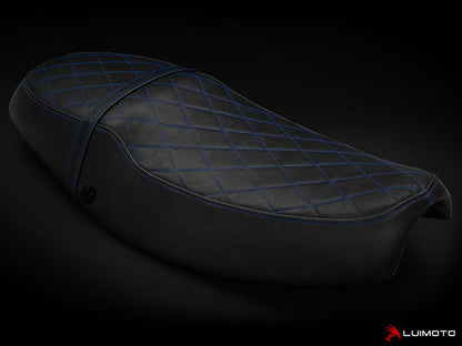 LUIMOTO ( Vintage) Rider Seat Covers for the Triumph THRUXTON (04-15)