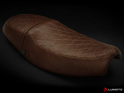 LUIMOTO ( Vintage) Rider Seat Covers for the Triumph THRUXTON (04-15)