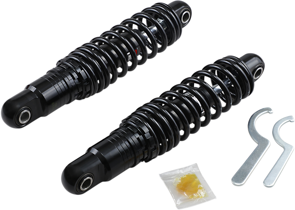 DRAG SPECIALTIES SHOCKS Premium Ride-Height Adjustable Shocks - 12" - Heavy Duty - Black C16-0162HB