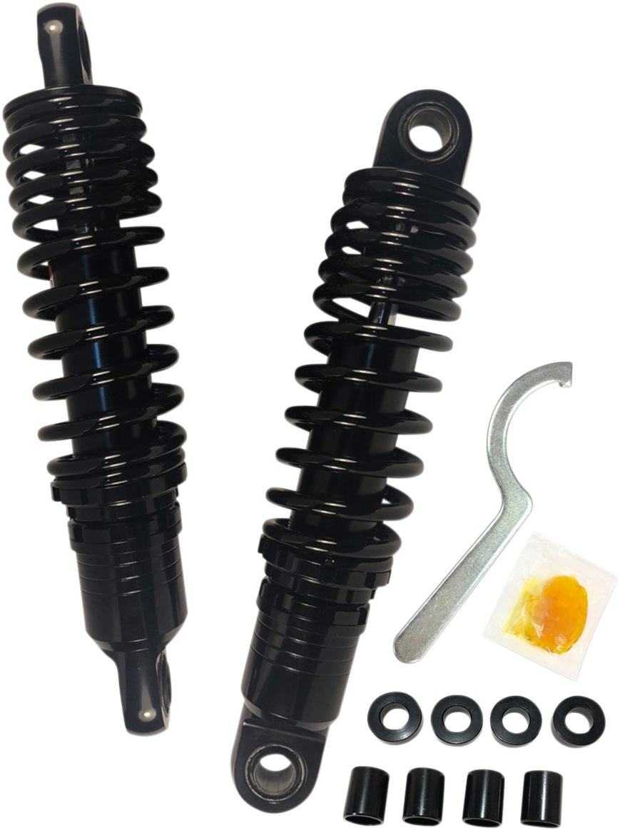 DRAG SPECIALTIES SHOCKS Premium Ride-Height Adjustable Shocks - 11.5" - Standard - Black C16-166NUAB