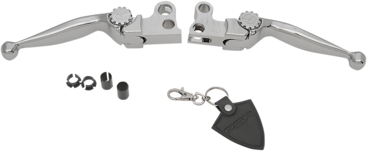 PSR Journey Adjustable Lever Set for Harley Models - Chrome 12-00600-20