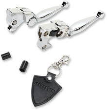 PSR Journey Adjustable Lever Set for Harley Models - Chrome 12-00605-20