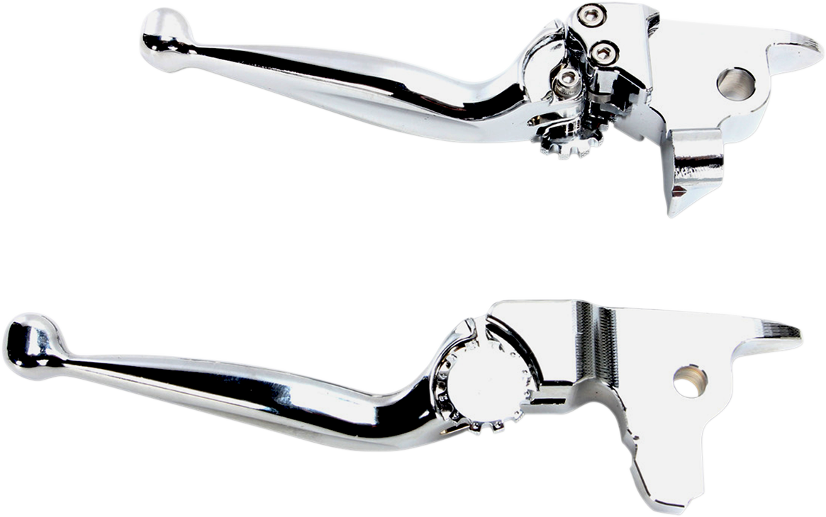 PSR Journey Adjustable Lever Set for Harley Models - Chrome 12-00611-20