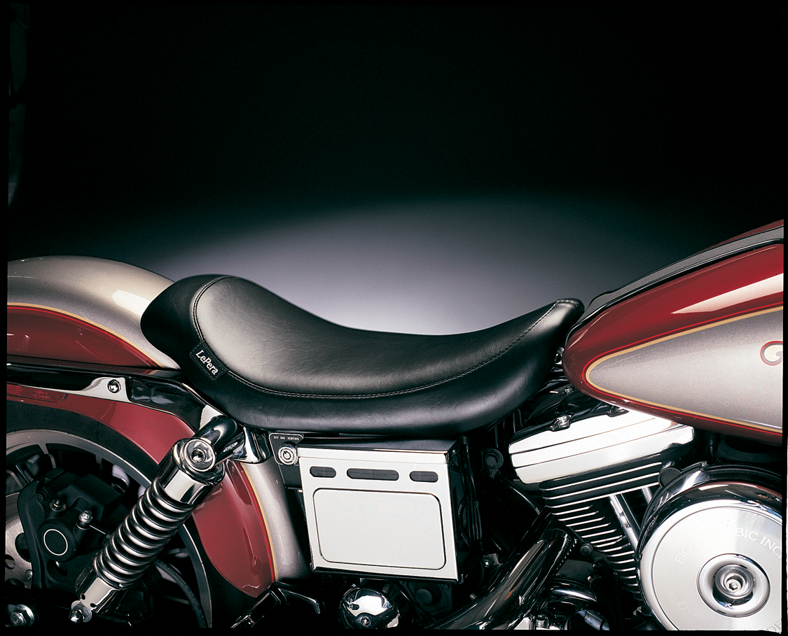 LE PERA Silhouette Solo Seat - Smooth - Black - Dyna '96-'03 LN-851