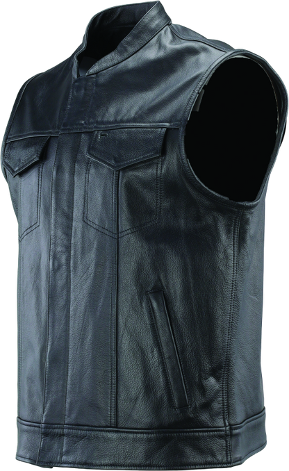 Kuryakyn Leather By River Road Vandal Club Vest Black - Small