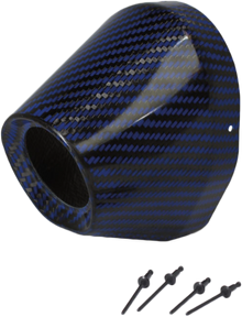 Carbon End Cap Blue 1 3/4" I.D.