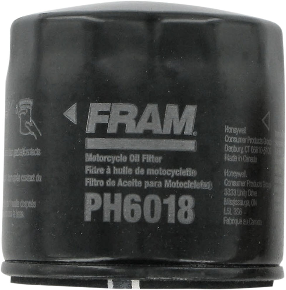 FRAM Oil Filter - Black - Aprilia/Arctic Cat/Suzuki/Textron PH6018