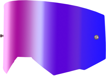 Single Lens W/ Post Adult W/ Iridescent Red Mir/Smk Lens