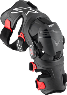 ALPINESTARS RK-7 Plasma Knee Braces - Black/Red - XL 6500825-13-XL