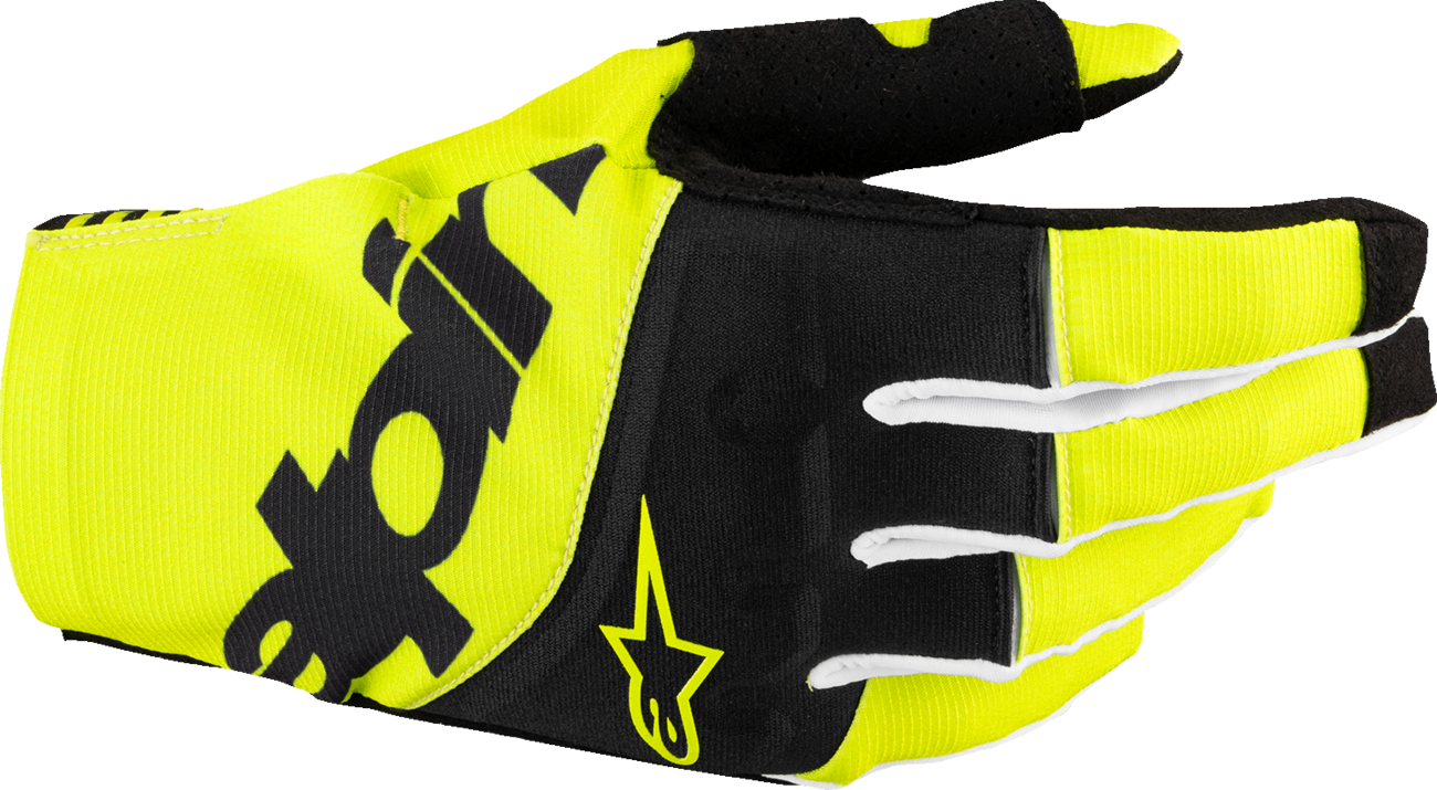 ALPINESTARS Techstar MX Gloves - Black/Fluo Yellow - Large 3560125-155-L