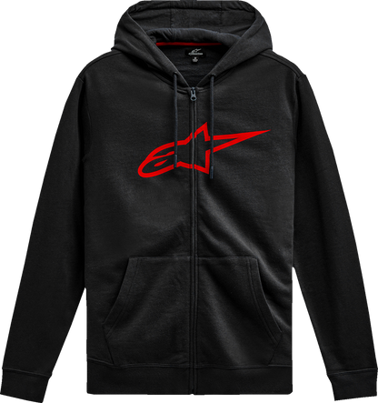 ALPINESTARS Ageless V3 Zip Hoodie - Black/Red - 2XL 1244-51490-1030-2X