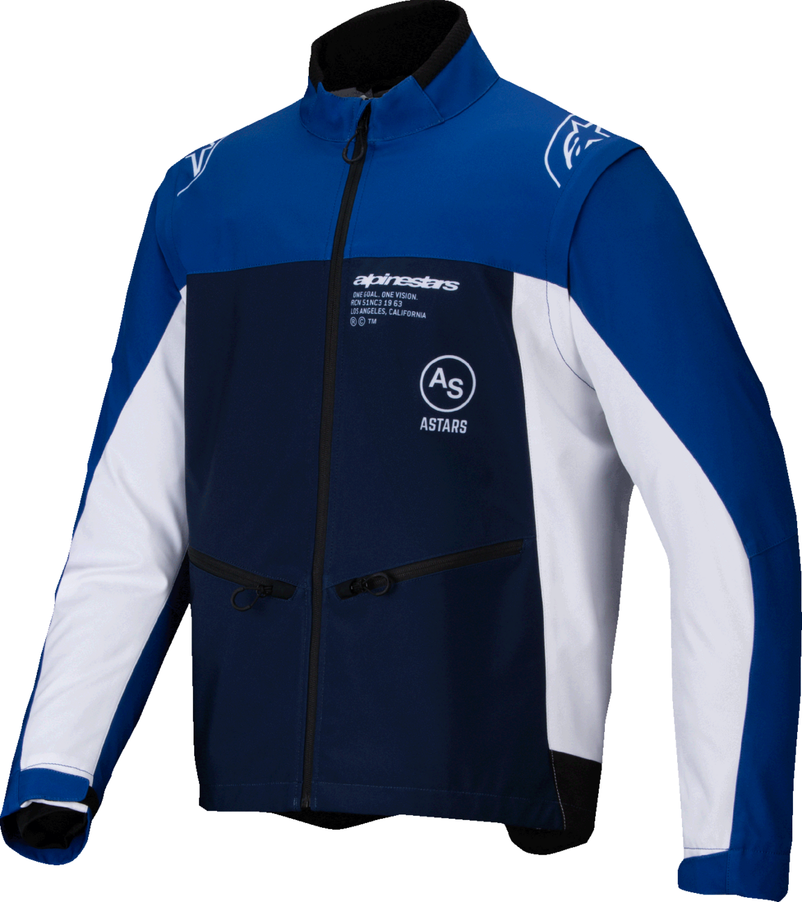 ALPINESTARS Lite-Dura Softshell Jacket - Navy/Blue/White - 2XL 3700225-7174-2X