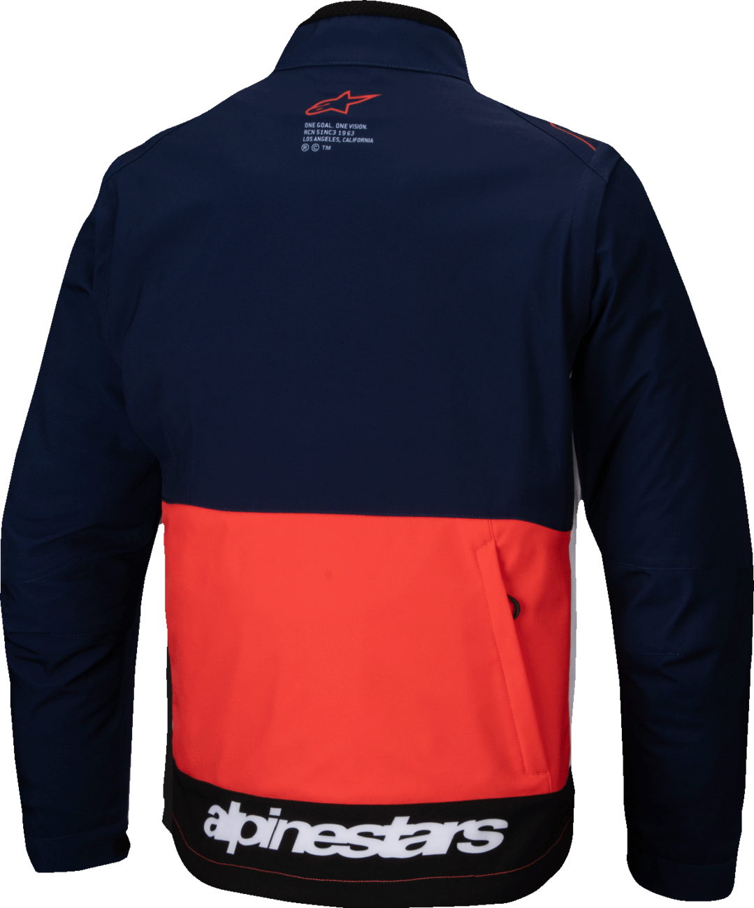 ALPINESTARS Lite-Dura Softshell Jacket - Navy/Orange/White - Small 3700225-7162-S