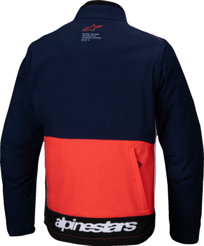 ALPINESTARS Lite-Dura Softshell Jacket - Navy/Orange/White - Small 3700225-7162-S
