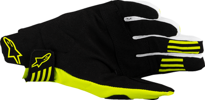 ALPINESTARS Techstar MX Gloves - Black/Fluo Yellow - Medium 3560125-155-M