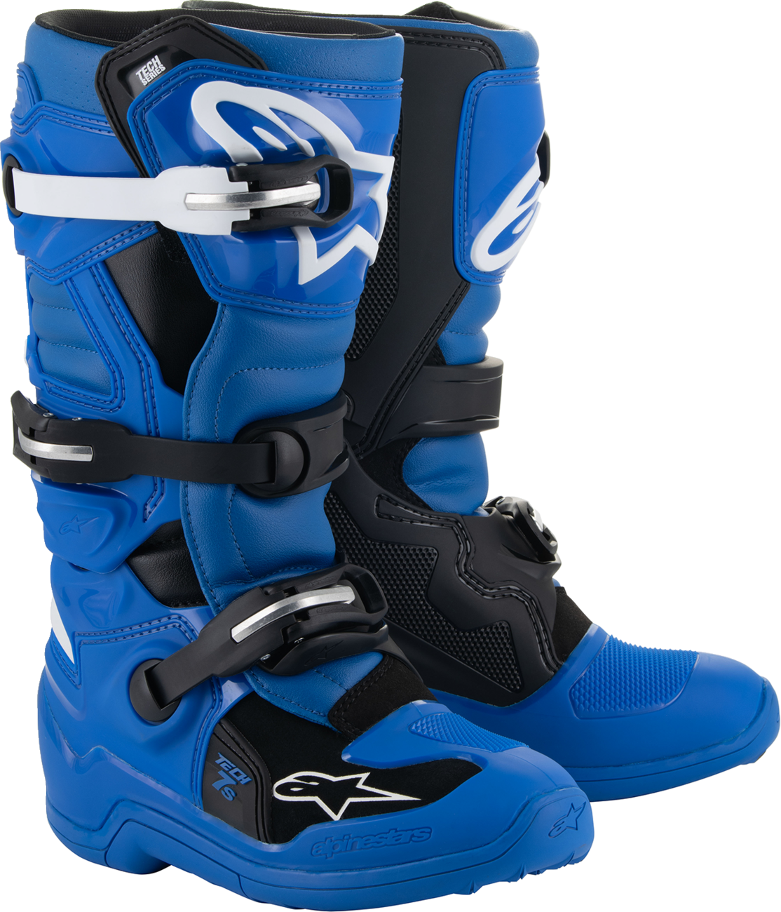 ALPINESTARS Youth Tech 7S Boots - Blue/Black/White - US 8 / EU 42 2015017-712-8