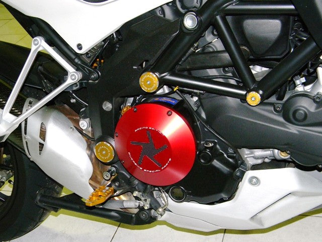 DBK Special Parts (Ducabike) Wet Clutch Cover for the Ducati 848  Streetfighter 848  Monster 696/796/1100/1200  Hypermotard 796  and Multistrada 1200 (2010-2014)
