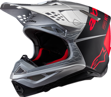 ALPINESTARS Supertech M10 Helmet - Flood - MIPS® - Gloss Silver/Black/Orange Fluo - 2XL 8301023-1954-XXL