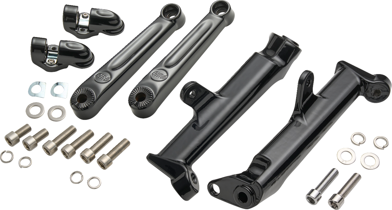 CIRO Frame Mounted Adjustable Highway Peg Mount - Extended - Black 60621