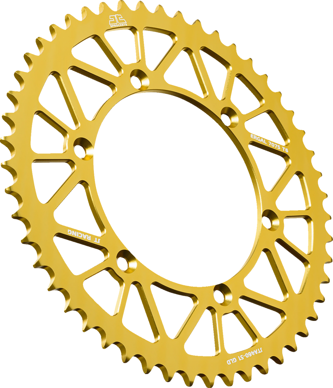 JT SPROCKETS Rear Sprocket - Aluminum - 51 Tooth - Gold - KX 250/X JTA460.51GLD