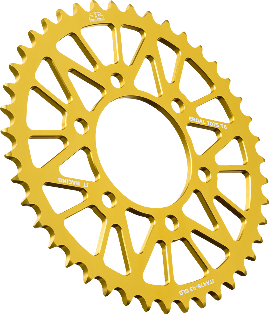 JT SPROCKETS Rear Sprocket - Aluminum - 43 Tooth - Gold - Kawasaki JTA478.43GLD