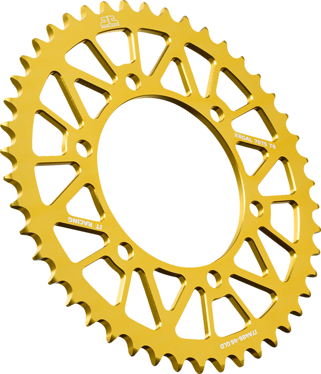 JT SPROCKETS Rear Sprocket - Aluminum - 46 Tooth - Gold - KLE 300/FZ6 JTA486.46GLD