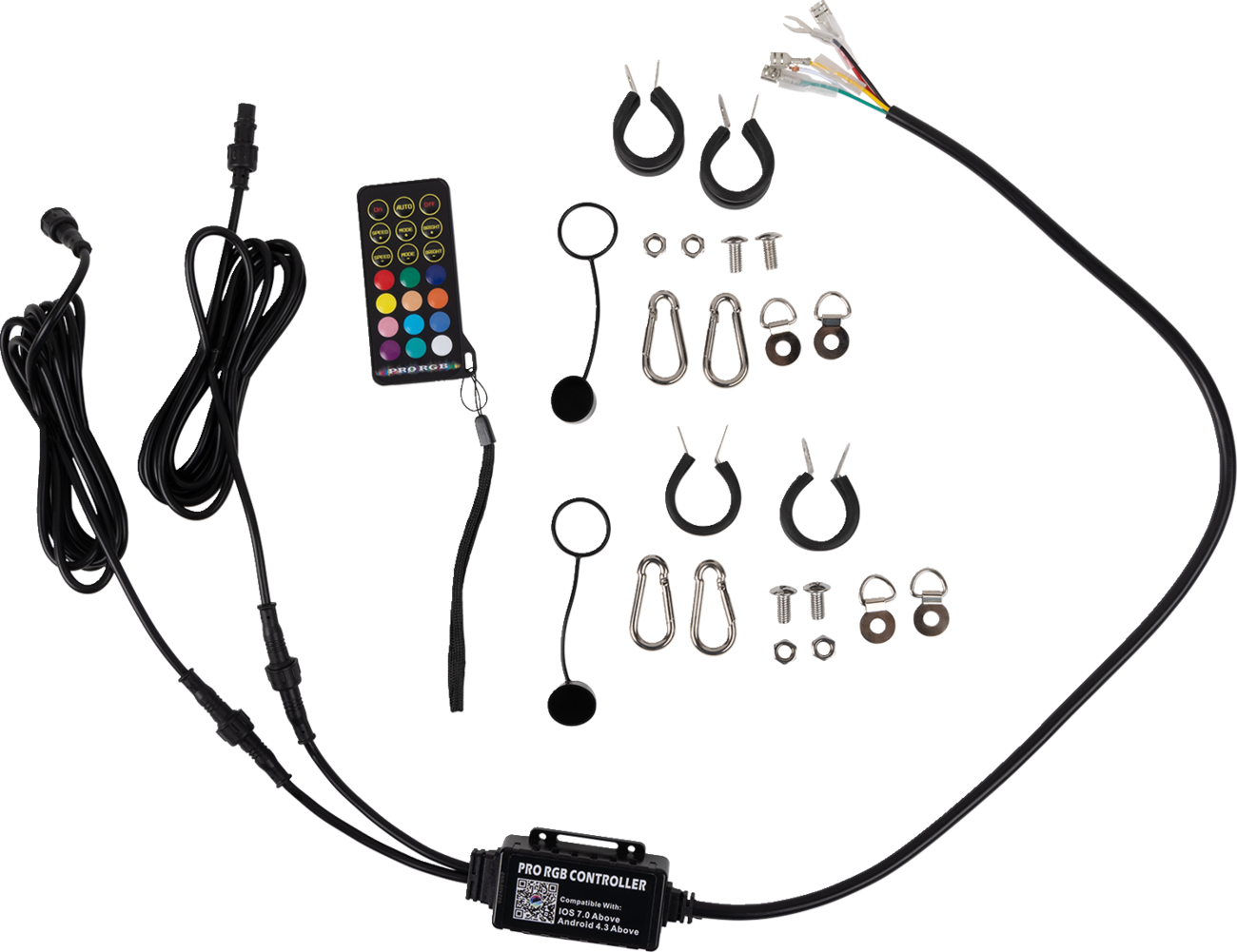 MOOSE OFFROAD Quick Disconnect Whip Light - 2' QD-COBBTR-122-PU