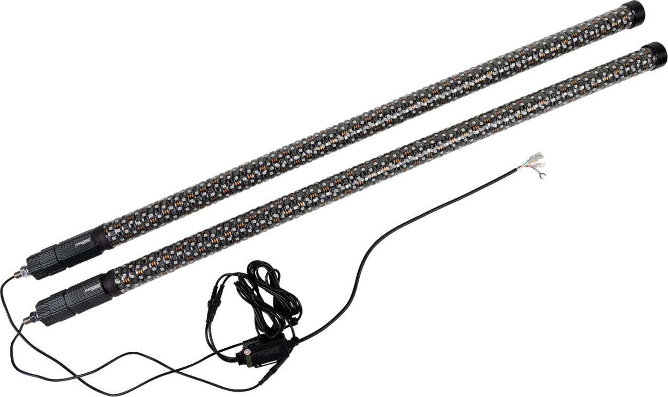 MOOSE OFFROAD Quick Release Whip - 4' - Pair PQR-CHSBTR1.8-142-PU