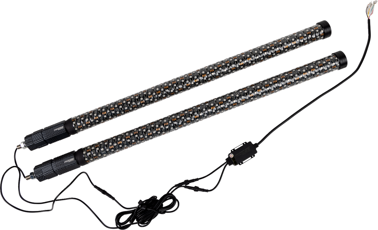 MOOSE OFFROAD Quick Release Whip - 3' - Pair PQR-CHSBTR1.8-132-PU
