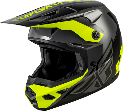 Kinetic Crest Helmet Grey/Black/Hi Vis Xs