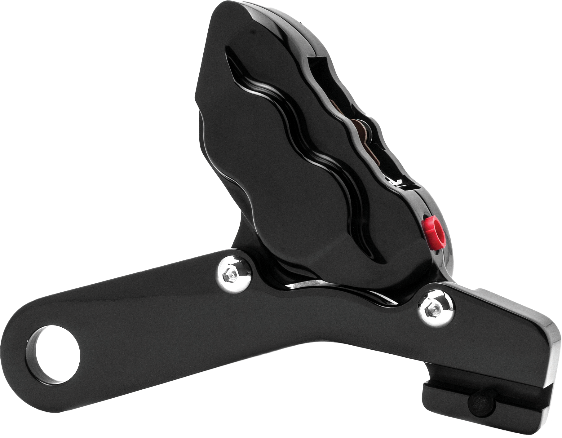 4 Pist Rear Caliper Kit Black 25mm Flt 08 Up