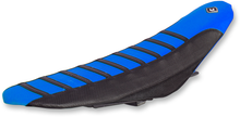 FLU DESIGNS INC. Pro Rib Seat Cover - Blue/Black - YZ 125/250 '02-'21 35500