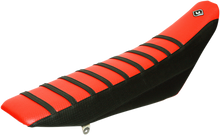 FLU DESIGNS INC. Pro Rib Seat Cover - Red/Black - YZ '06-'09 35502