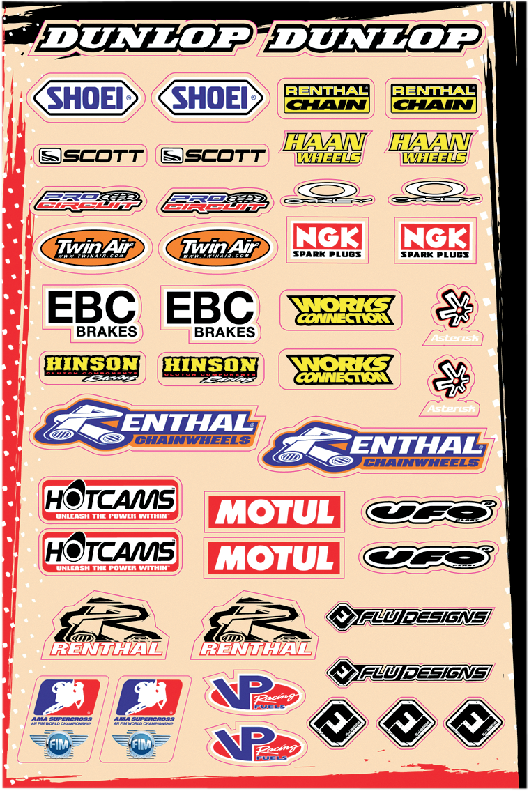 FLU DESIGNS INC. Decal Logo Kit - B 00503