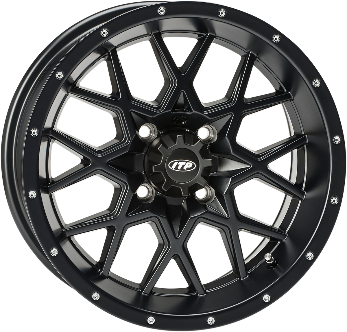 ITP Wheel - Hurricane - Front/Rear - Black - 14x7 - 4/137 - 5+2 1428641536B