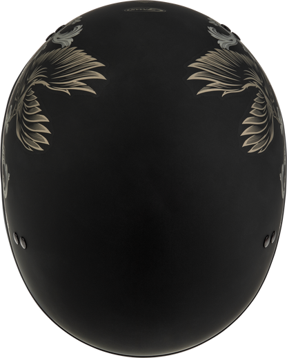 Hh 65 Corvus Helmet Matte Black/Tan Lg
