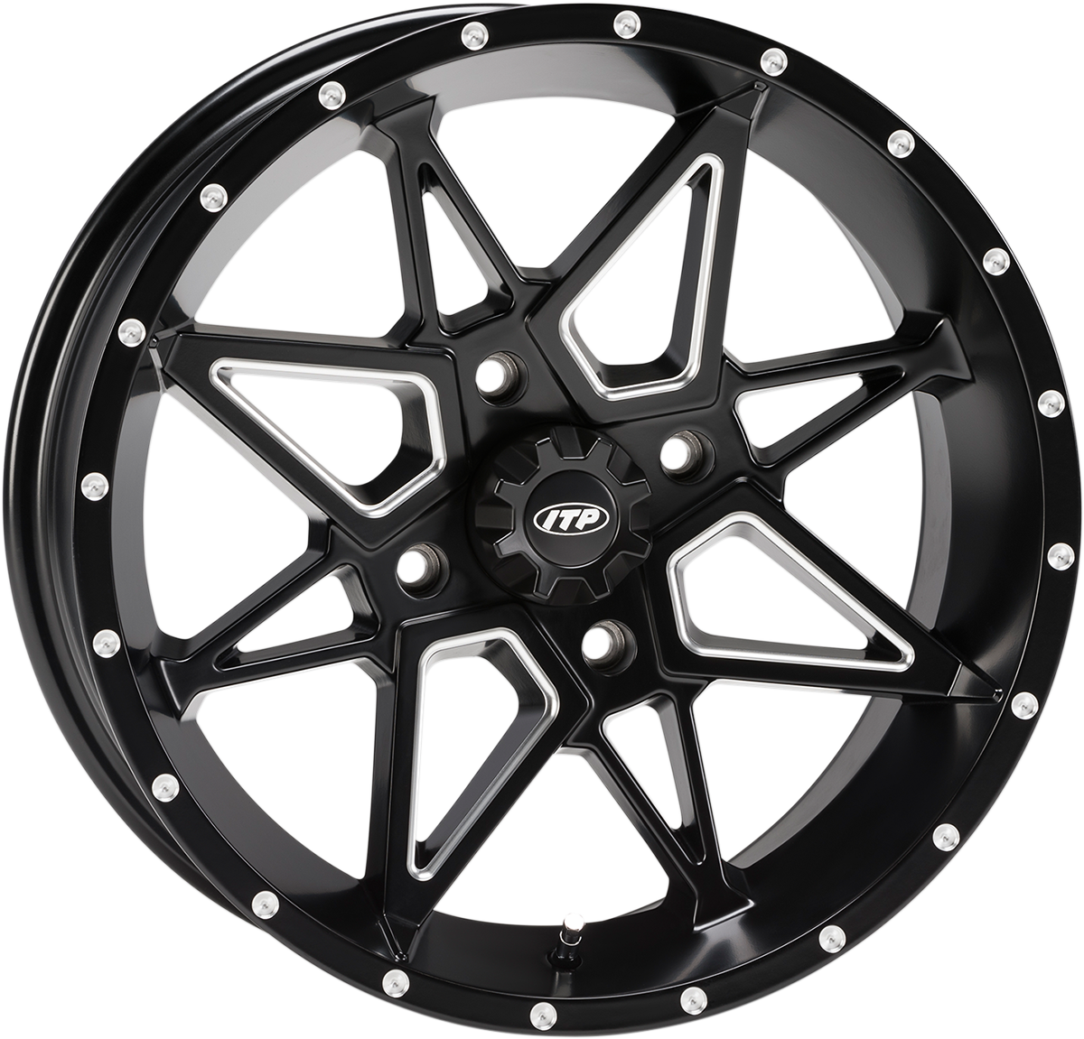 ITP Wheel - Tornado - Front/Rear - Black - 14x7 - 4/137 - 5+2 1421951727B