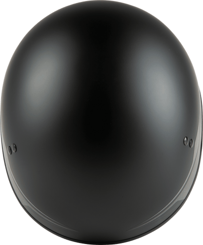 Hh 65 Half Helmet Source Naked Matte Black/Silver Md