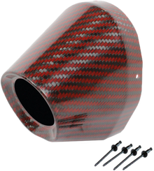 Carbon End Cap Red 1 3/4" I.D.