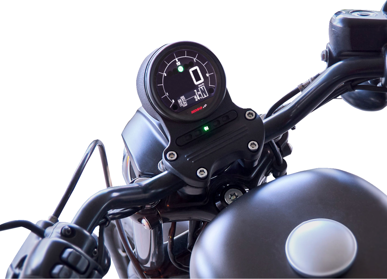 KOSO NORTH AMERICA DL-04HD Multifunction Gauge - Black - Harley Davidson® BA077410
