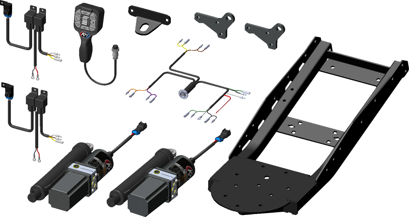 KFI PRODUCTS V-Plow Actuator Tube Kit with Remote 106180-APH