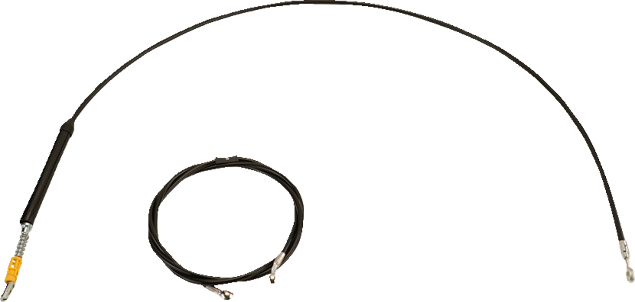 LA CHOPPERS Standard Black Vinyl Handlebar Cable/Brake Line Kit - 12"-14" Ape Hangers - '17-'20 Touring LA-8060KT-13B