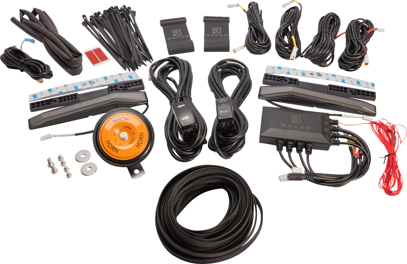 RAVEK Turn Signal Kit - Amber - White Running Lights - Pioneer 66-100