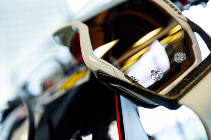 SCOTT Prospect Pro Circuit Amplifier Goggle - Beige/White/Brown - Gold Chrome Works Lens 423514-1074324